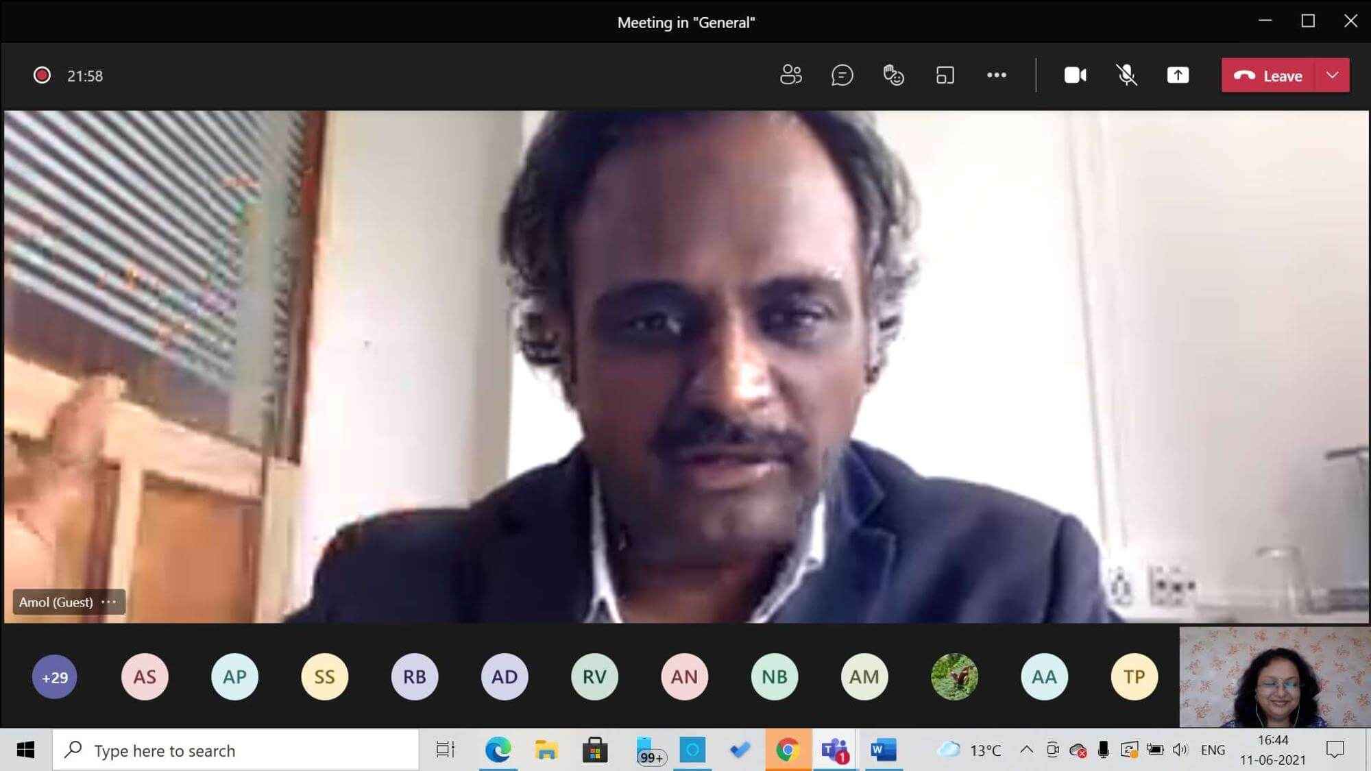 Dr. Amol Raut, CEO GeneSupport and Director of geneOmbio Technologies, Pune. 11th June 2021.